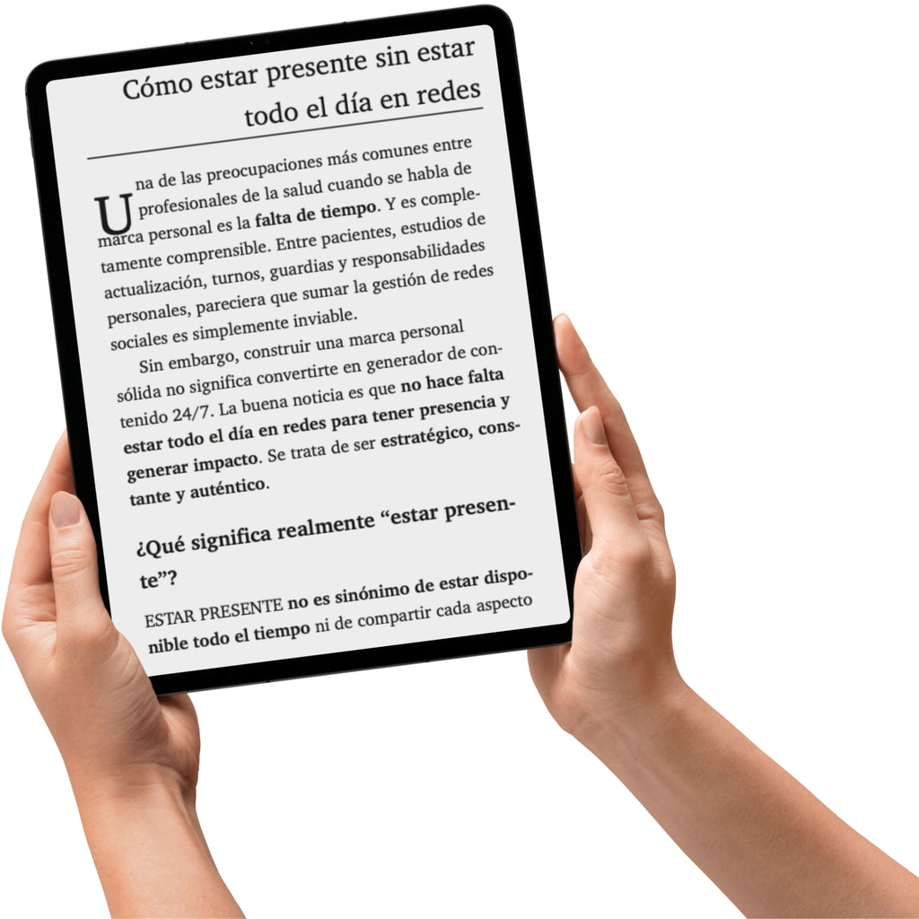 Visibilidad con Ética - Marca Personal para profesionales de la Salud